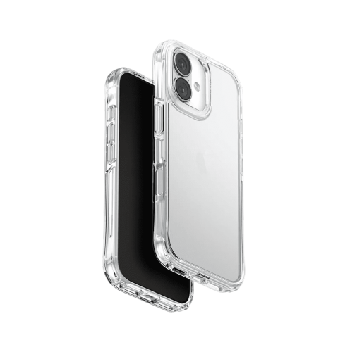 Uniq LifePro Xtreme True Clarity Slim Hybrid Case with Curved AirLite Corners for iPhone 17 - Crystal Clear