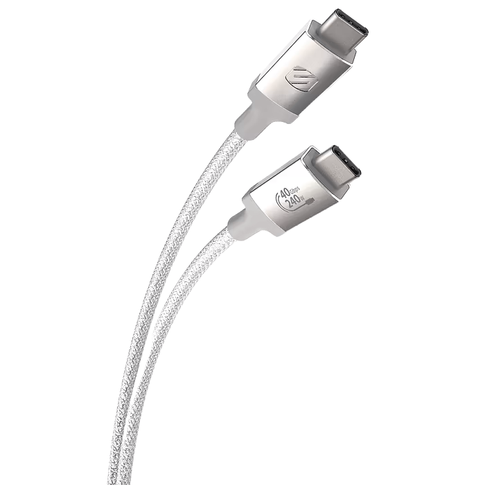 Scosche StrikeLine USB4 High-Performance Braided Charge & Sync Cable 4ft ( 1.2m ) - White