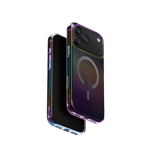 Uniq Iridescia Holographic Protective Case with MagClick Compatibility for iPhone 17 Pro Max