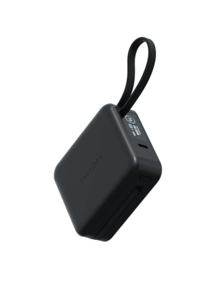 ENERGEA Magpac Mini Plus 10000mAh Magsafe Compatible Power Bank With Built-in C Cables & Display