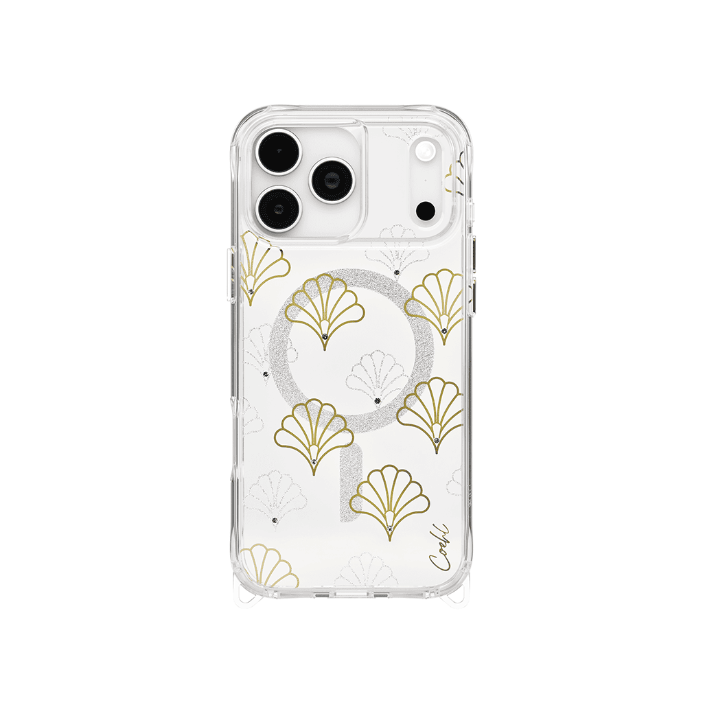Uniq COEHL MARÉE iPhone 17 Pro Max MagClick Magnetic Charging Compatible - Sparkling Sliver