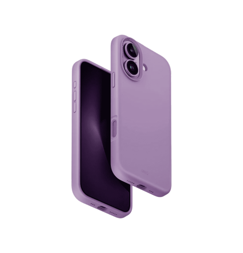 Uniq Lino Hue Hybrid Silicone Case for iPhone 16 with Magnetic Charging