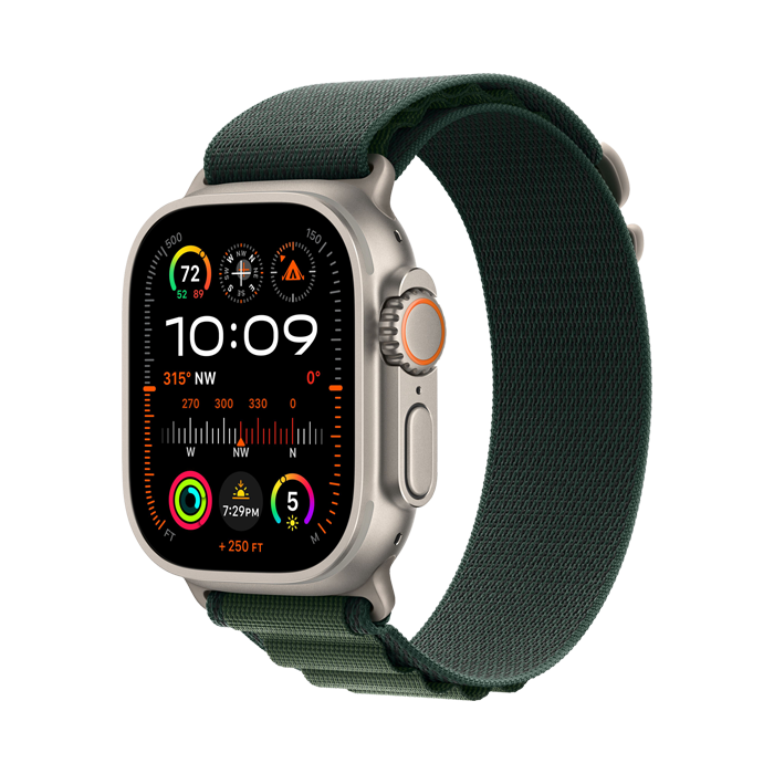 Apple Watch Ultra 2 Cellular - 49 mm Natural Titanium Case with Alpine Loop