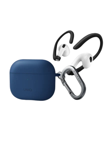 UNIQ NEXO ACTIVE HYBRID SILICONE AIRPODS 3RD GEN CASE WITH SPORTS EAR HOOKS