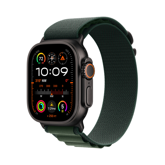 Apple Watch Ultra 2 Cellular - 49 mm Black Titanium Case with Alpine Loop