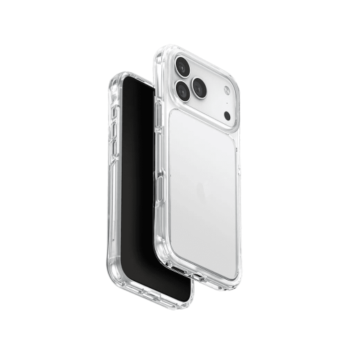Uniq LifePro Xtreme True Clarity Slim Hybrid Case with Curved AirLite Corners for iPhone 17 Pro Max - Clear
