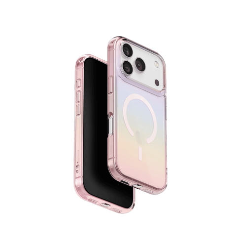 Uniq Iridescia Holographic Protective Case with MagClick Compatibility for iPhone 17 Pro